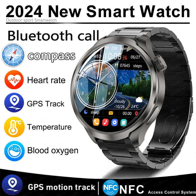 For HUAWEI GT5 Sports Smart Bracelet Men Watch 1.85 AMOLED Screen GPS Compass Altimeter Waterproof Bluetooth Call SmartWatch Man