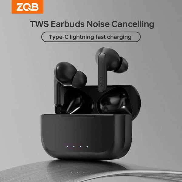 ZQB A3 TWS Wireless Bluetooth Earphones noise cancelg over ear headset Touch Sport Headset with Mic HD Call Waterproof