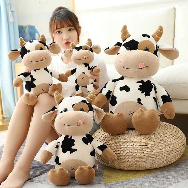 Plush Pillows Cushions Cute Cow Toy Rag Doll for Girlfriend Childrens Toys Gifts Pillow Plushie Stuffed Animal Patung Dolls WX5.29
