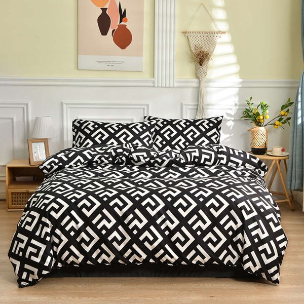 Minimalist Style Duvet 228x228 with Pillowcase 220x260 Quilt Bedding Set,blanket Cover 220x240
