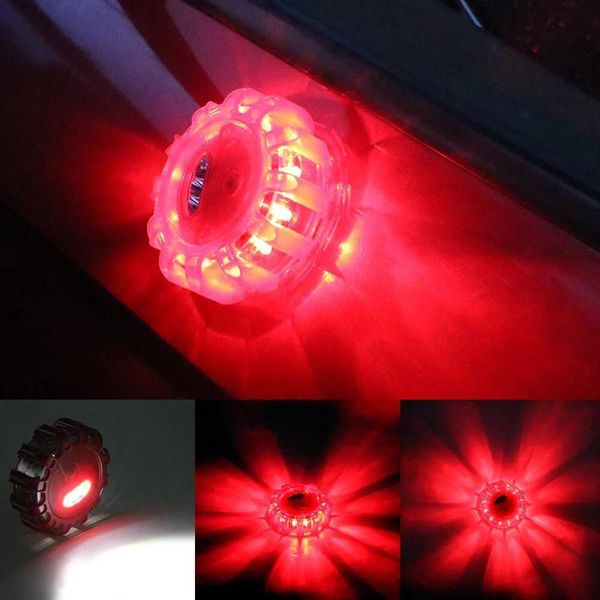 LED Emergency car Lights Emergency Strobe Flashing Lights Round Warning Beacon Safety Barricade Light Warning LampLX241113
