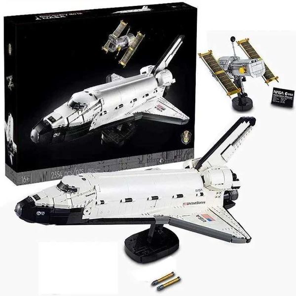 2354 Blocks space shuttle model building block toys NASA aerospace toys childrens birthday gifts compatible with 10283 piecesY241106NPDO aer