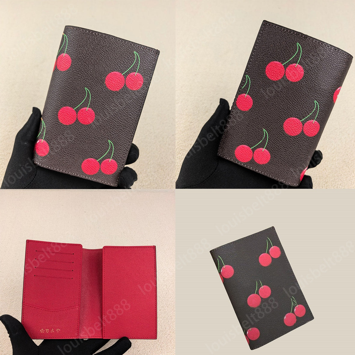 Cherry PASSPORT COVER Wallets for Man Women Multiple colors Passport holder Card Holder Fashion business Protection Case Trendy Credit Swimming golf
