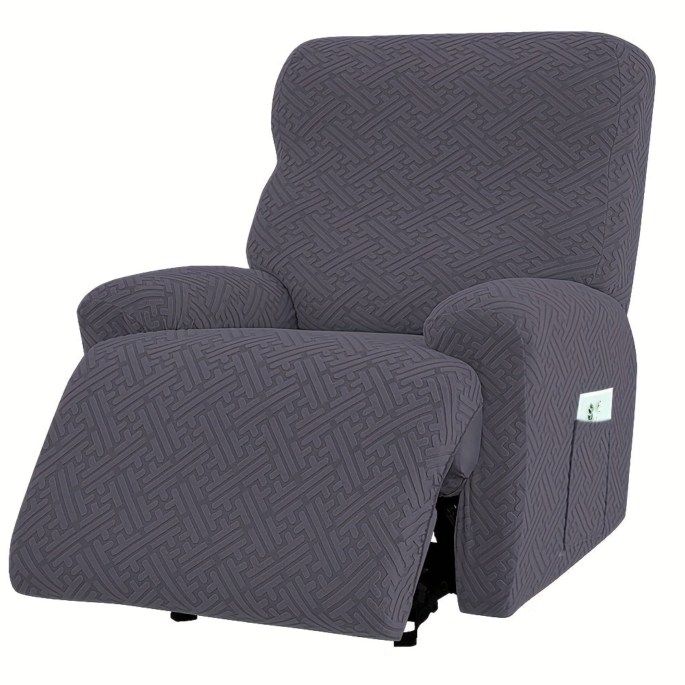 TEMU 1pc 4pcs Recliner Slipcover Set, Flexible And Sleeve, Furniture Protector With Pocket, Suitable For Sofa Office Living Room.