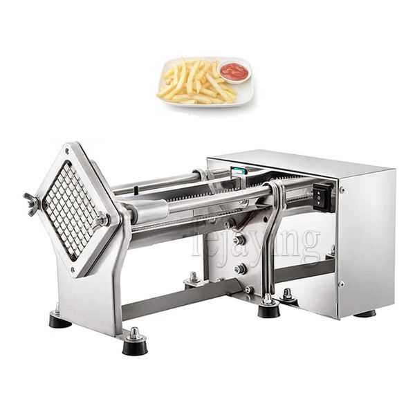 Electric Potatoes French Fries Chips Cutter Slicer Stainless Steel Cut Vegetables Onion Carrots Machine With 7-10-14mm