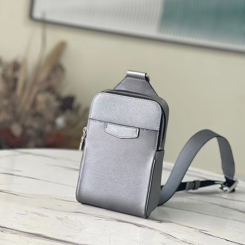 Designer Outdoor Sling Bag Coated Canvas Sling Backpack 10A Mirror quality Luxury Chest Bags Cowhide Men Crossbody Bag With Box L315