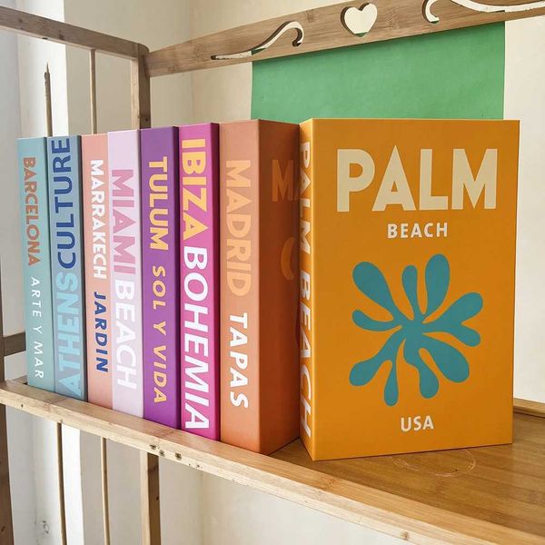 Travel Series Fake Book Decoration Coffee Table Decoration Living Room Fashion Prop Books Home Decoration Model Room IBIZA CAPRI M240903