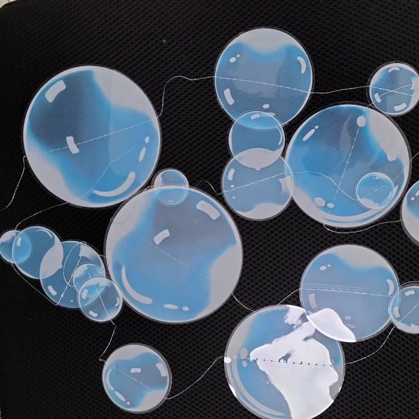 1pc String 2m Under the Sea White Bubble Garlands Hanging Banner Little Mermaid Birthday Party Photo Props Baby Shower Decors