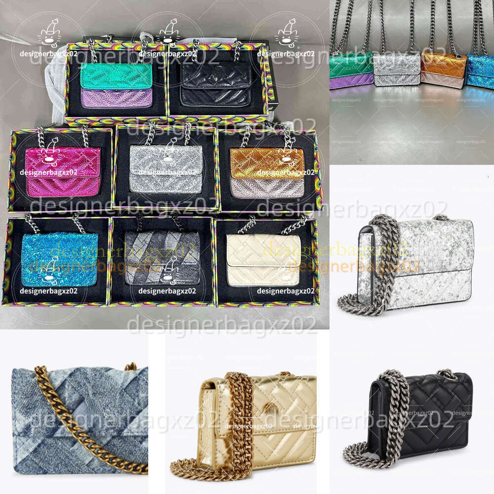 With Box Designer Bag Mini Kurt Bag Eagle Head London Bag Kensington Embroidered Block Shiny Card Holder Shoulder Crossbody Chain Saint Barth Pochet
