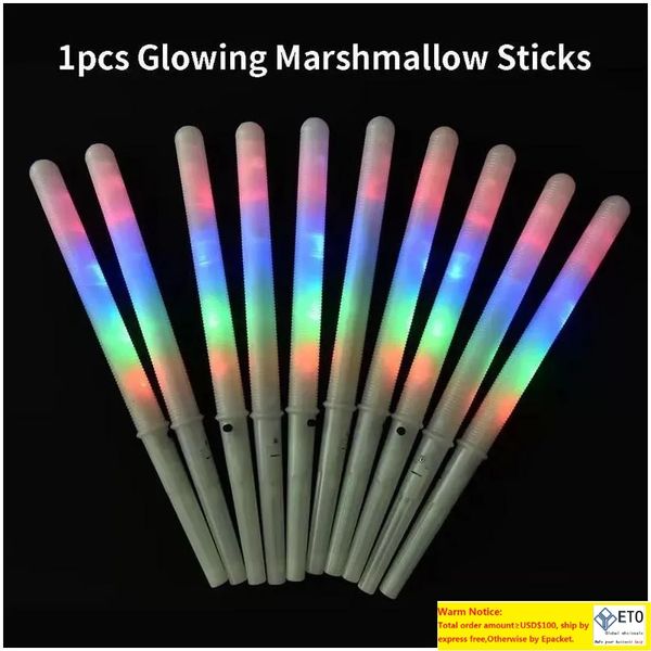 Party Favor Led Light Up Cotton Candy Cones Colorf Glowing Marshmallow Sticks Impermeable Glow Drop Delivery Home Garden Festive Sup Dh0Ve