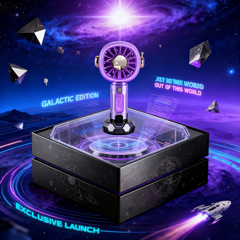 TEMU 2025 New Portable Handheld Fan & Desktop Cooler - Usb- Cooling System With Long-lasting, , Green-purple-pink-pink-black - Edition Gift For S,,