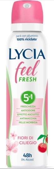 Lycia Føl Fresh Deodorantspray 5-i-1 kirsebærblomst 150 ml