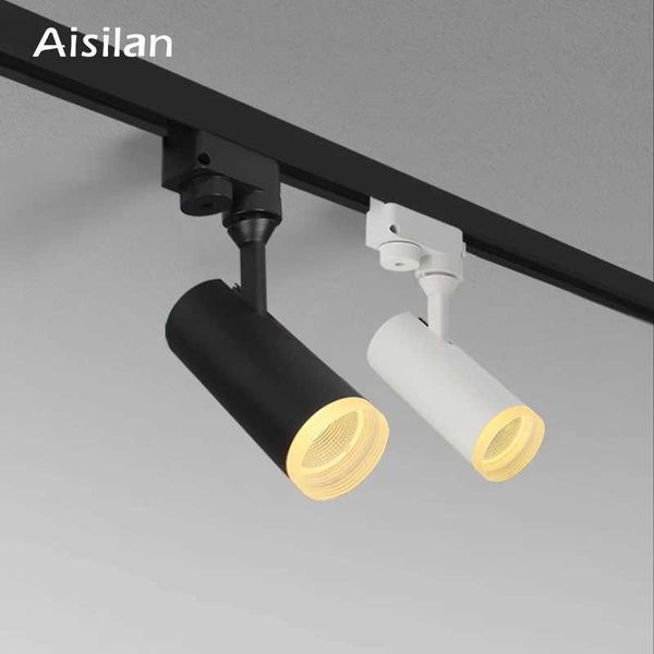 Aisilan LED Track Light 7W COB Rail Spotlights Lamp Leds Rail Track Lighting Fixture Spot Lights AC90-260V Warm White LightCL240730