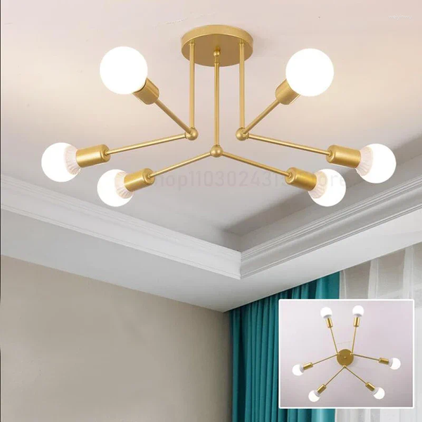 Ceiling Lights Ceiling Lights Nordic Bedroom Lamp Modern Minimalist Art Led Creative Personality Living Room Dining Study Household Lamps CL
