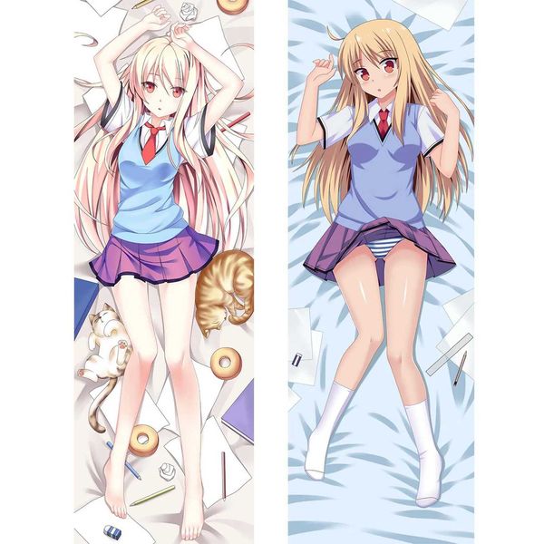 Dakimakura Sakuras Pet Girl Shiina Mashiro Pillowcase Hugs Body Pillow Cover Otaku Gift Sleep Companion W240816