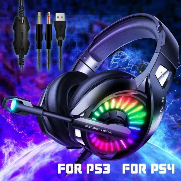 Gaming Headset With Mic Over Ear Adjustable Volume Control Noise Isolating For Notebook Computer Universal Games Gaming EarbudsM240729