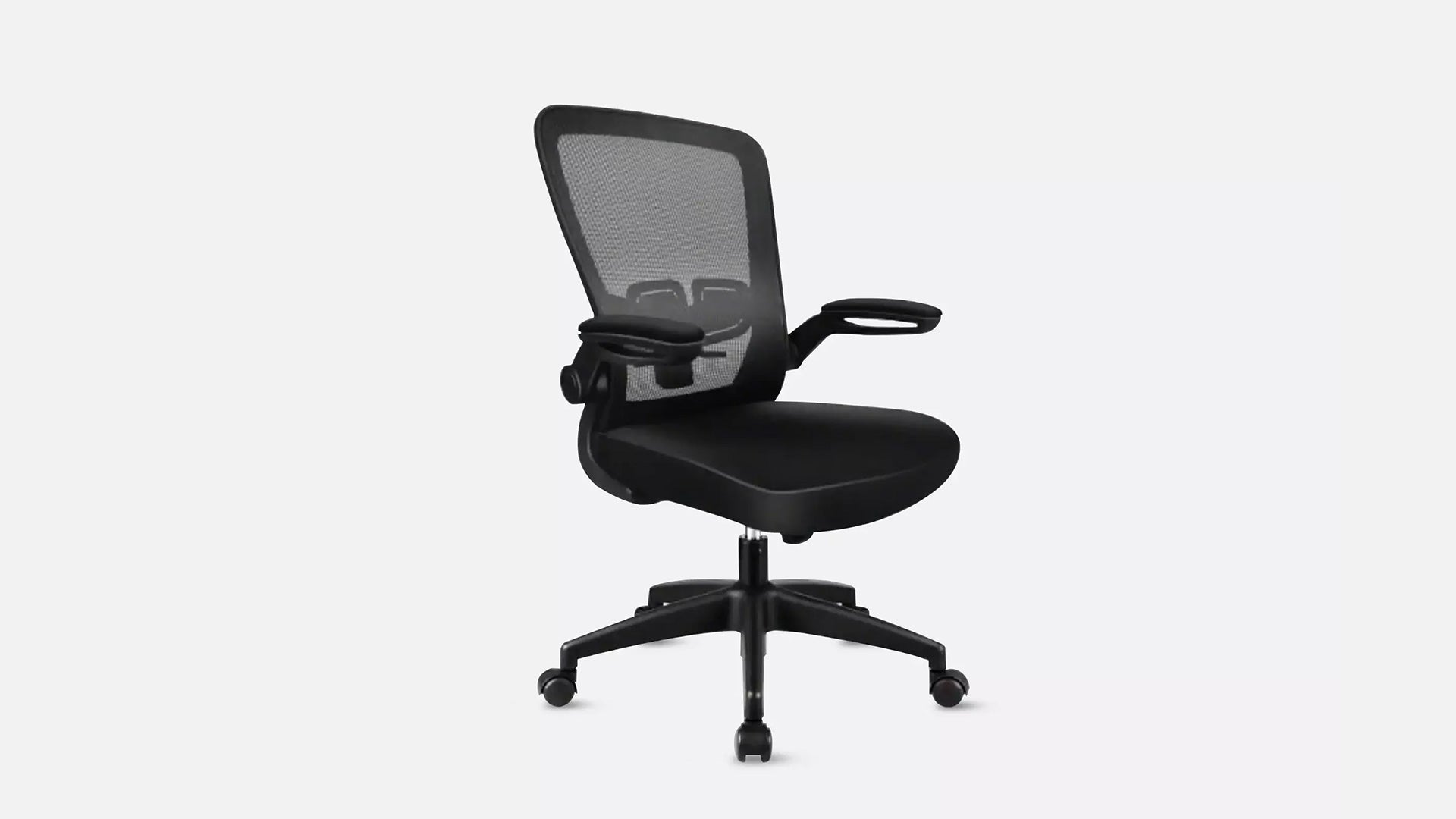 KERDOM FelixKing Office Chair: Flip-up Arms Black