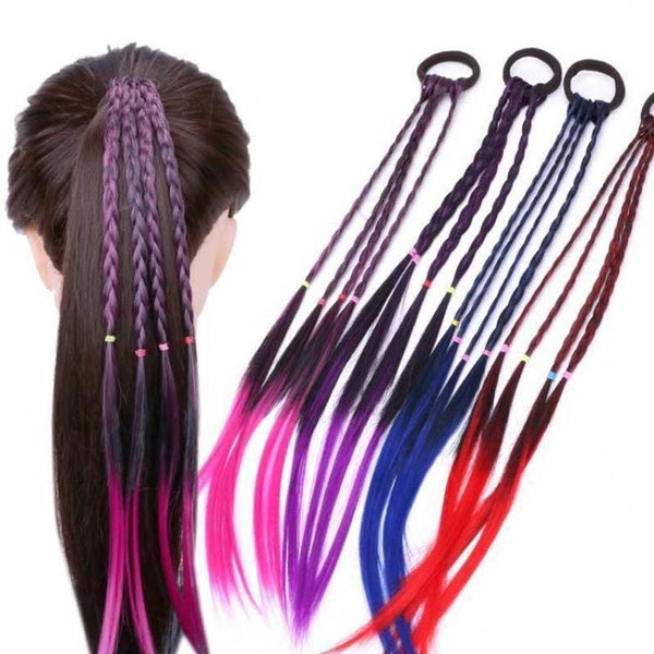 1PCS Hair Clip Wig Hair Rubber Band Twist Horsetail Hairbands Hair Rope Wig Hair Accessories Women Matron Inn