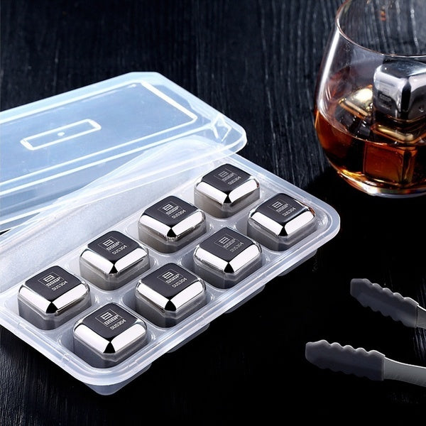 304 Stainless Steel Whiskey Stones Ice Cubes Magic Vodka Wine beer Cooler Bar Whisky Chiller Tool