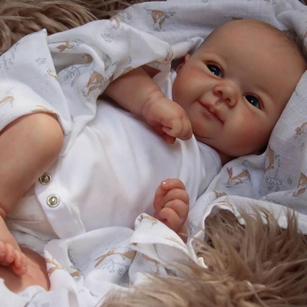 Handmade Lifelike Newborn Baby Doll Newborn Babies Toys Babe Boy Girl Dolls 48cm