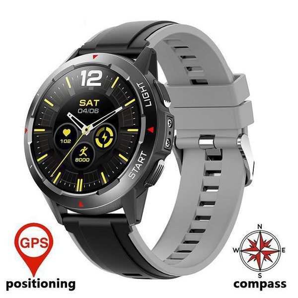 2023 GPS Smartwatch boussole montre sport altimètre fréquence cardiaque oxygène sanguin IP68 étanche montre intelligente pour hommes