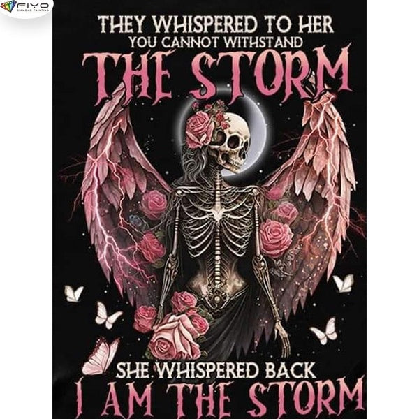 FIYO Skull DIY 5D Diamond Painting Full Drill with Number Kits Home and Kitchen Fashion Mosaic Diamond Painting Canvas Wall Decoration Gift Crafts fo