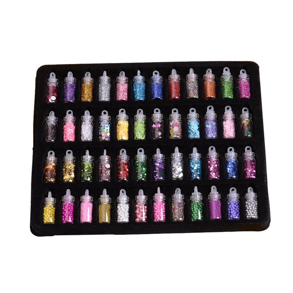 48 Color Slime Additives Charms Supplies Accessories DIY Kit Filler for Fluffy Clear Cloud Slime