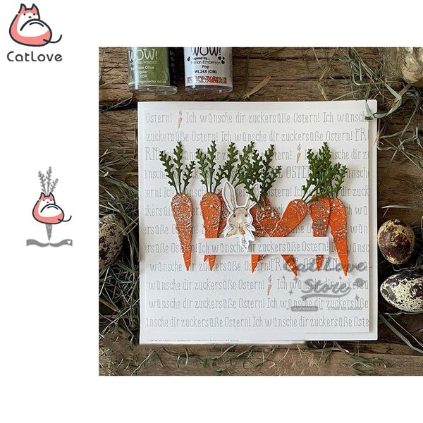 Carrot Vegetable Metal Cutting Dies Scrapbooking Stencil Die Cuts Card Making DIY Decorative Craft Embossing New Dies For 2020