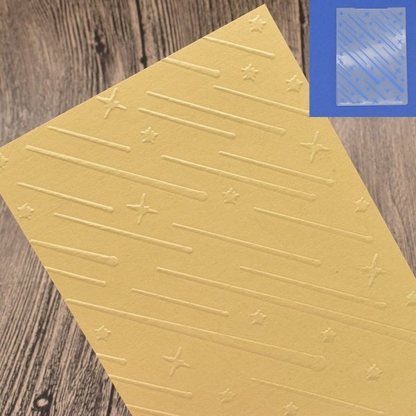 Star Stamps Meteor Plastic Embossing Folder Template For Scrapbooking Photo Album Paper Card Making