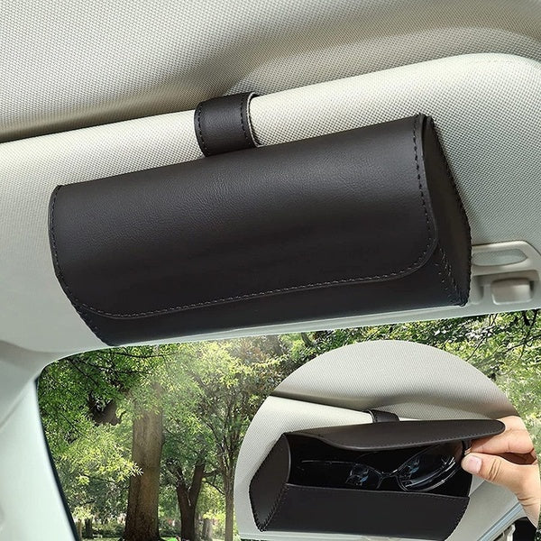 Multifunction Car Glasses Case Sun Visor Storage Box In-car Card Glasses Holder Bill Holder Car Sunglasses Box Holder cosmetic lipstick storage box