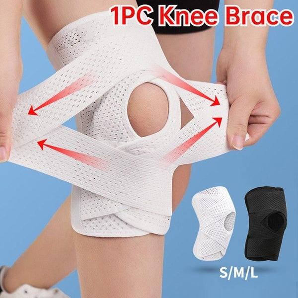 1PC genouillères avec stabilisateurs latéraux genouillère pour arthrite articulations protecteur hommes femmes genouillères Fitness Compression manch