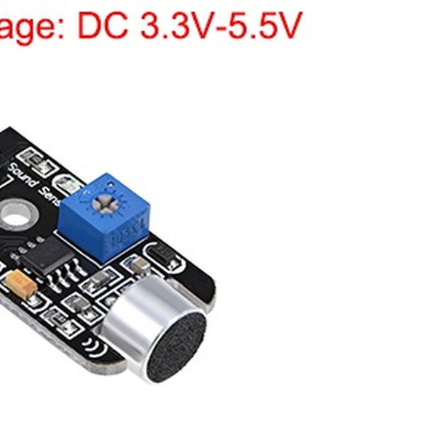 Microphone Sound Sensor Voice Detector Module with Analog Out for Arduino DIY Projects