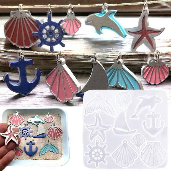 Nautical DIY Silicone Casting Mold for Keychains Gift Tags Making