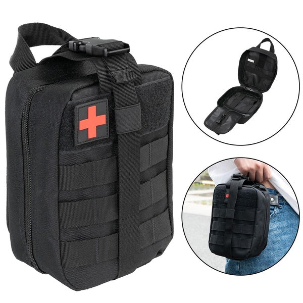 First Aid Bag Kit Outdoor Survival Gear Molle Bag Medic Emergency Waterproof Waist Pack Military Tactical EDC IFAK Pouch Storage