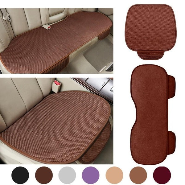 1pc-2pcs-3pcs Summer Ice Silk Car Seat Cushion For Front and Back Seat, Icy Soft And Breathable Car Seat Cover, Winter Warmth And Summer Cool, Comfo