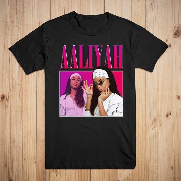 Aaliyah chemise artiste t-shirts des années 90 inspiré hommage Style rétro t-shirt t-shirts vintage