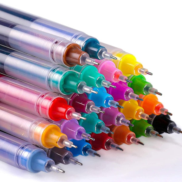 Colored pen rollerball pens fine point smooth writing gel pens Assorted color pens for journaling supplies Sketching Note taking Coloring Drawing & D