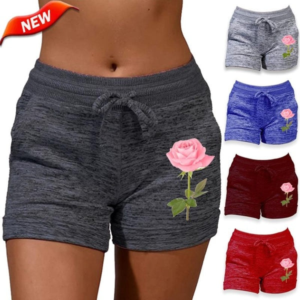 Summer High Waist Tie Yoga Short Pants for Women Bottoming Quick-drying Shorts Casual Drawstring Elastic Waist Shorts Lightweight Sports Fitness Shor