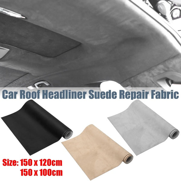 150x100cm-150x120cm(60"×40"-60"×47") Car Suede Headliner Fabric with Foam Backing Material 1-9" 3mm Automotive Upholstery Liner for DIY Home Car Roof