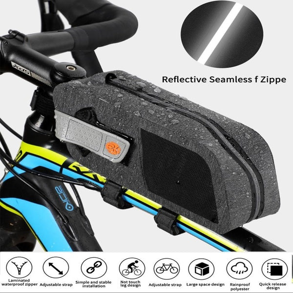 New Multifunctional Bicycle Bag Front Frame Saddle Bags Reflective Rainproof Tools Pannier MTB Road Cycling Accessories Matron Inn