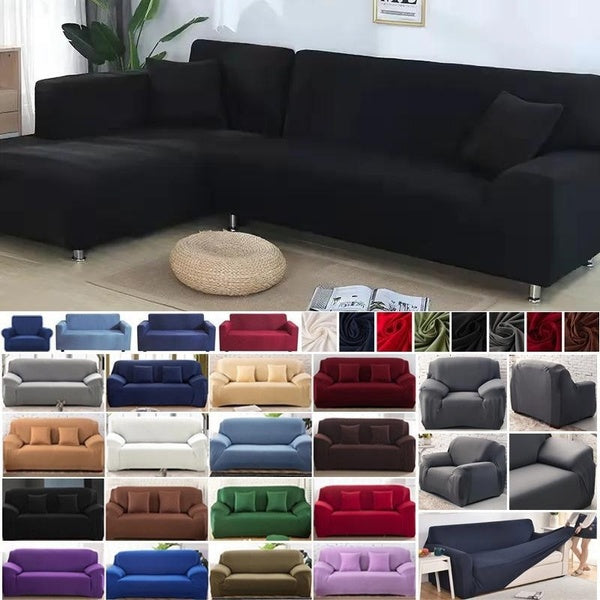 New Upgraded Universal Size Sofa Slippers Spandex Modern Polyester Angle L-type Anti-skid Soft Sofa Cover Anti-skid Foam and Washable Furniture Prote