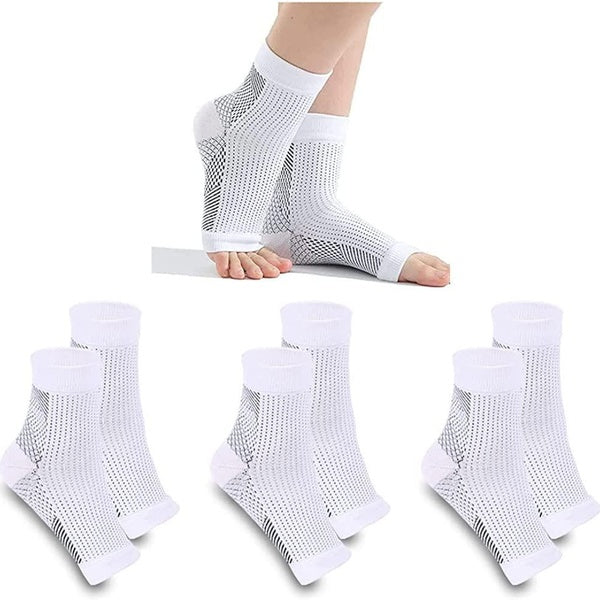 3PCS Socks Ankle Compression Sleeve For Swelling, Plantar Fasciitis, Neuropathy Pain- Nano Brace For Women And Men