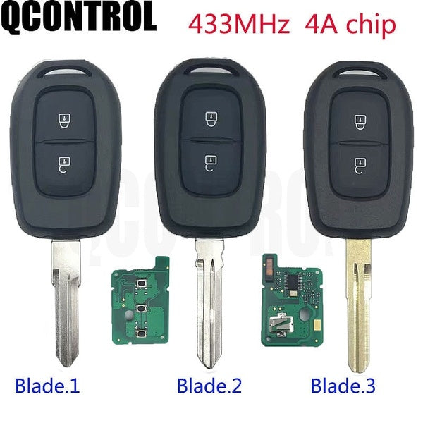 Remote 2 Button Car Key 433mhz with PCF7961M HITAG AES Chip for Renault Sandero Dacia Logan Lodgy Dokker Duster 2016