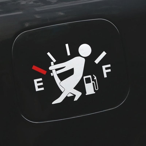 Noizzy Save Fuel Funny Car Stickers for Fuel Tank Auto Vinyl Reflective Decal Truck Black White Personalized Tuning Accessories Styling