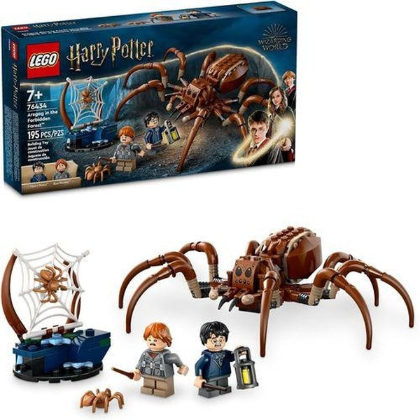 LEGO Harry Potter Aragog in The Forbidden Forest, Spider Toy Playset for Kids, Harry Potter Collectible with Magical Creature and 2 Minifigures, Harr