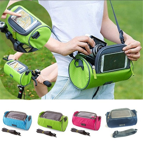 1Pc Mountain Bike Handlebar Bag Bike Riding Touch Bag Waterproof Bicycle Accessories 5 Colors