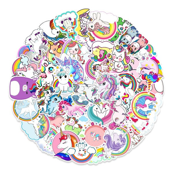 New Unicorn Graffiti Stickers Luggage Car Refrigerator Decorative Stickers