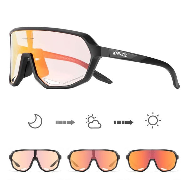 Photochromic Sunglasses Men Discoloration Cycling Glasses MTB Road Sports Sunglasses Women Bike Eyewear Anti-UV Bicycle Goggles