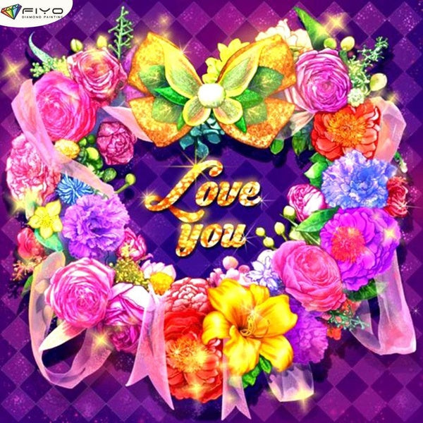 Flowers DIY 5D Diamond Painting Full Drill with Number Kits Home and Kitchen Fashion Cross Stitch Embroidery Paintings Canvas Pictures Wall Decoratio