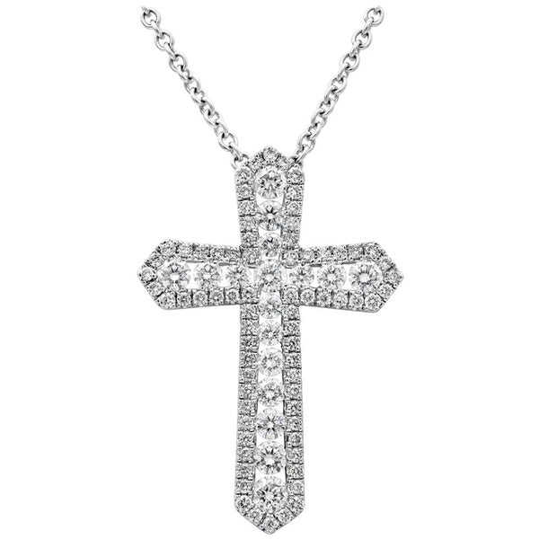 Fashion Cross Crystal Pendants Necklace Silver Plated Chain Necklace Lab Diamond Engagement Choker Necklaces Jewelry for Women Girls Christmas Gift